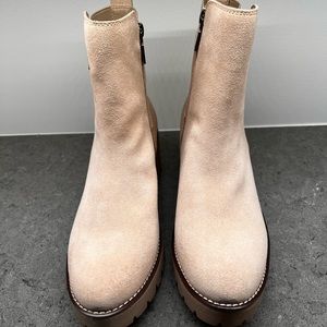 Blonde Dahlia booties.  Brand new, never been worn.